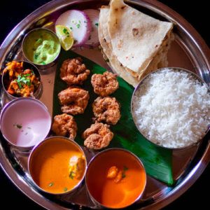 Kolambi Thali ( Prawns Thali)
