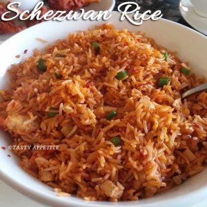 Chicken schezwan rice