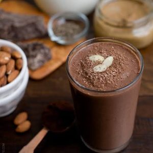 Chocolate almond Dark Knight Shake