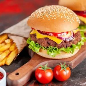 Kheema Chicken Burger