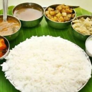 Full rice thali