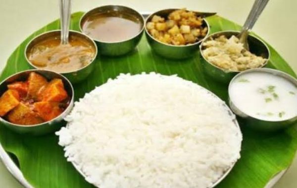 Full rice thali