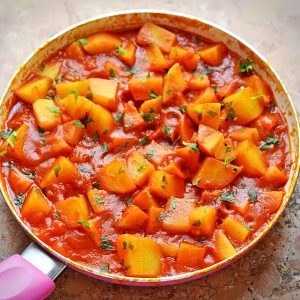 Crispy Potato in Red Souce