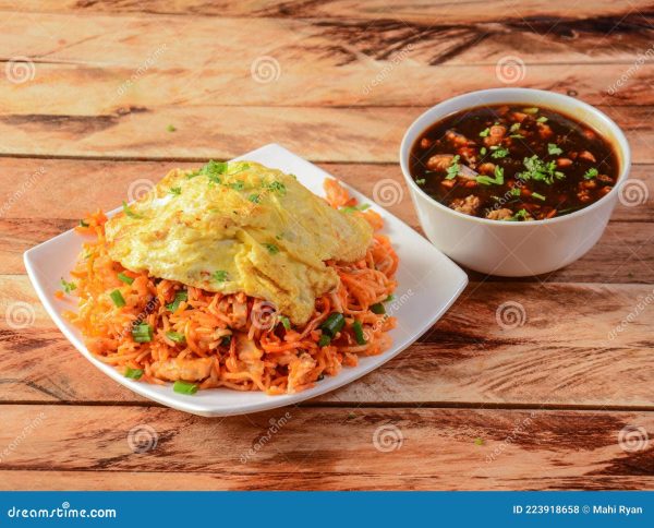 Anda Schezwan Rice