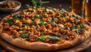 Chicken piri piri pizza
