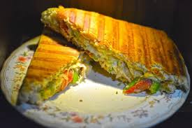 Malai paneer tikka sandwich