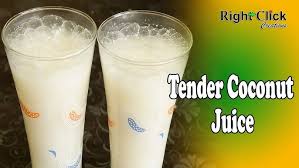Tender coconut juice