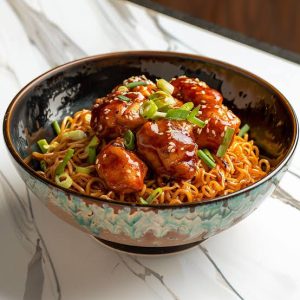 Chicken Manchurian noodles