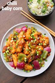 Mushroom Chilly / Baby Corn