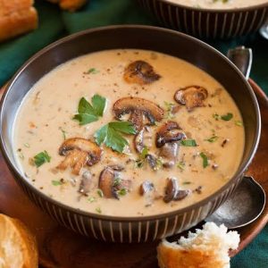 Cream of mushroom soup