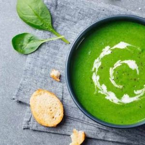 Cream of palak soup