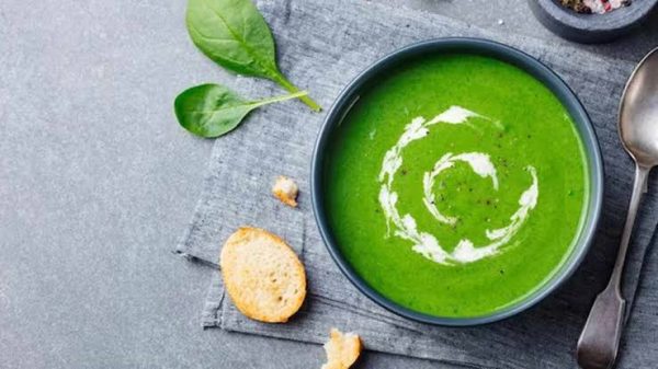 Cream of palak soup