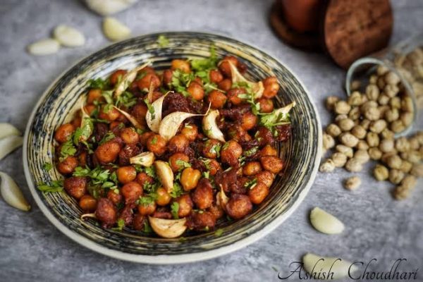Chana garlic fry