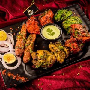 Tandoori chicken platter