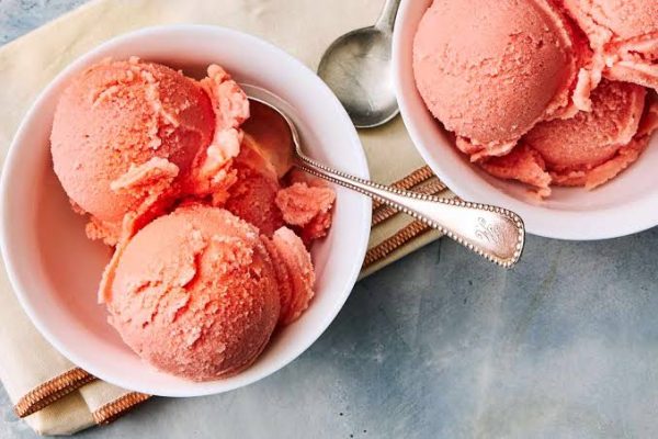 Watermelon ice cream