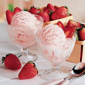 Strawberry ice cream