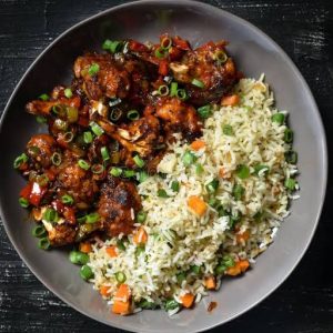 Chicken Manchurian Rice