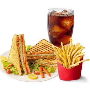Chicken Sandwich+French Fries+Cold Drink