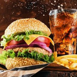 Tandoori Chicken Burger+French Fries+Cold Drink