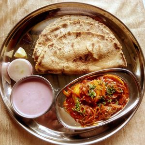 Egg Roast Thali
