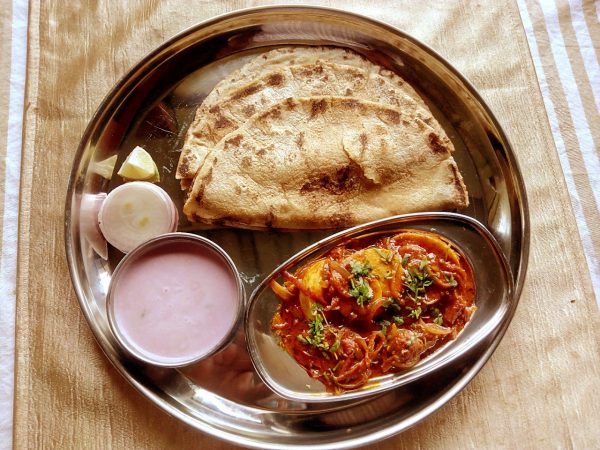 Egg Roast Thali
