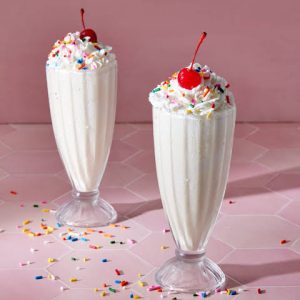 Vanilla milkshakes