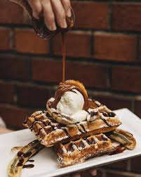 Belgium Waffle With Icecream